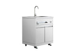 MK01SS304 - Outdoor Kitchen Sink Cabinet in Stainless Steel