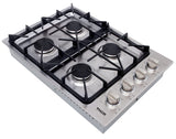 TGC3001 - 30 Inch Professional Drop-In Gas Cooktop with Four Burners in Stainless Steel